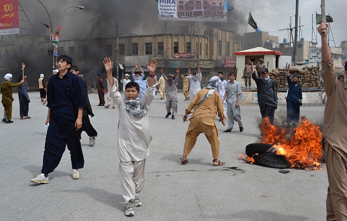 Pakistani Shiite Muslims Hazara protest