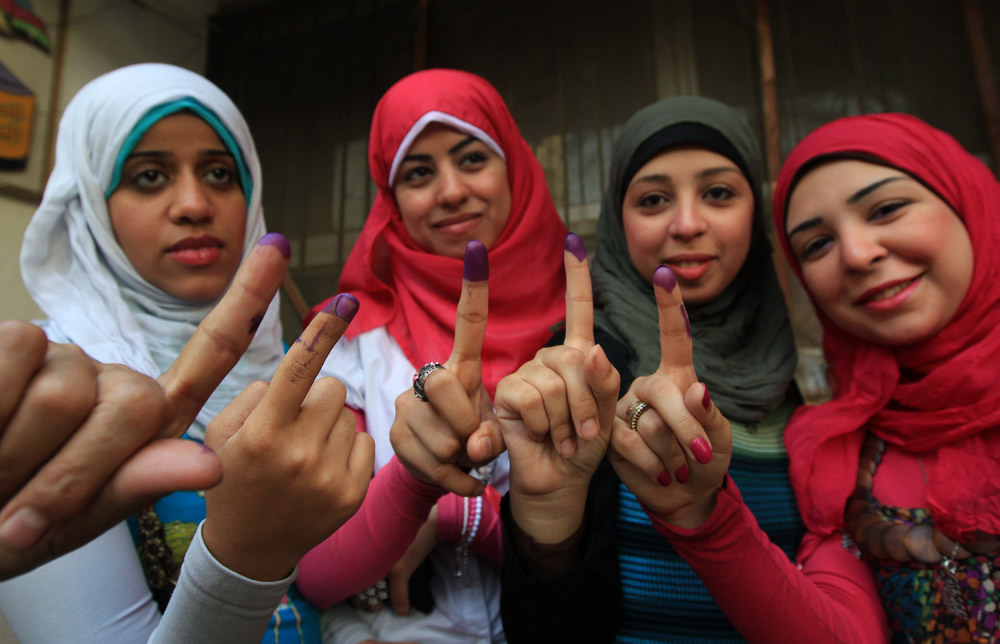 Ink-stained Fingers After Egyptian Elections