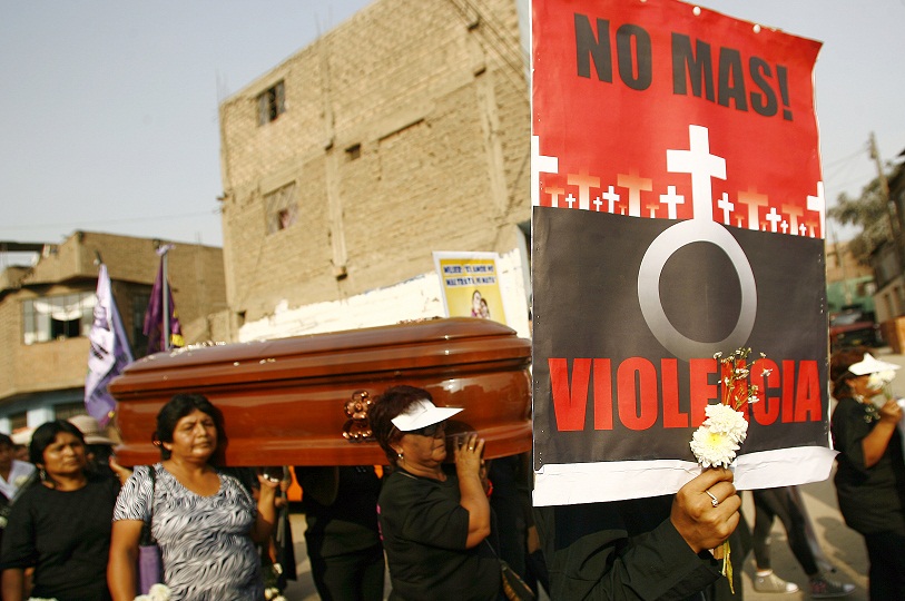 violence against women rally in peru