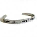 "Hope is Power" cuff