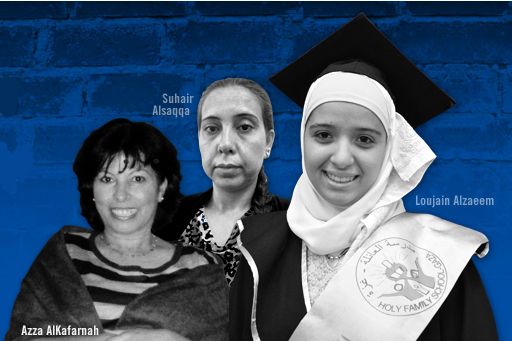 Azza, Suhair, and Loujain are three Palestinian women who are blocked from attending the university of their choice.