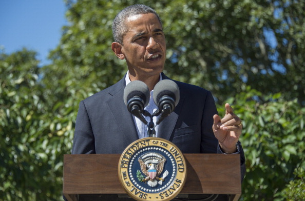 President Barack Obama during his statement on Egypt in Chilmark, Massachusetts on August 15, 2013 (Photo Credit: Jim Watson/AFP/Getty Images).