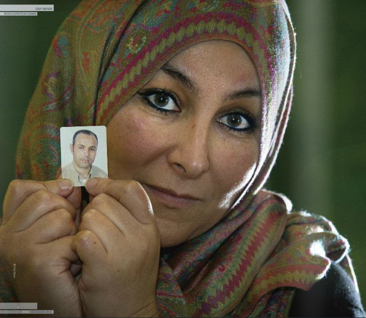 Farida Aarrass has spent the last 5 years campaigning for justice for her younger brother Ali Aarrass (Photo Credit: Filip Claus/Amnesty International).