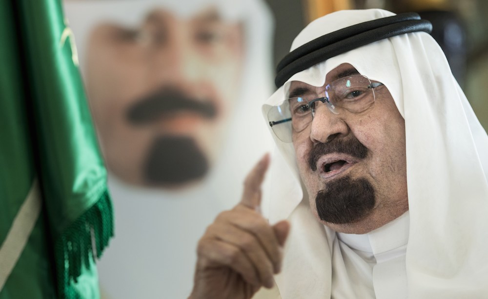 The late Saudi King Abdullah bin Abdulaziz al-Saud. ©BRENDAN SMIALOWSKI/AFP/Getty Images