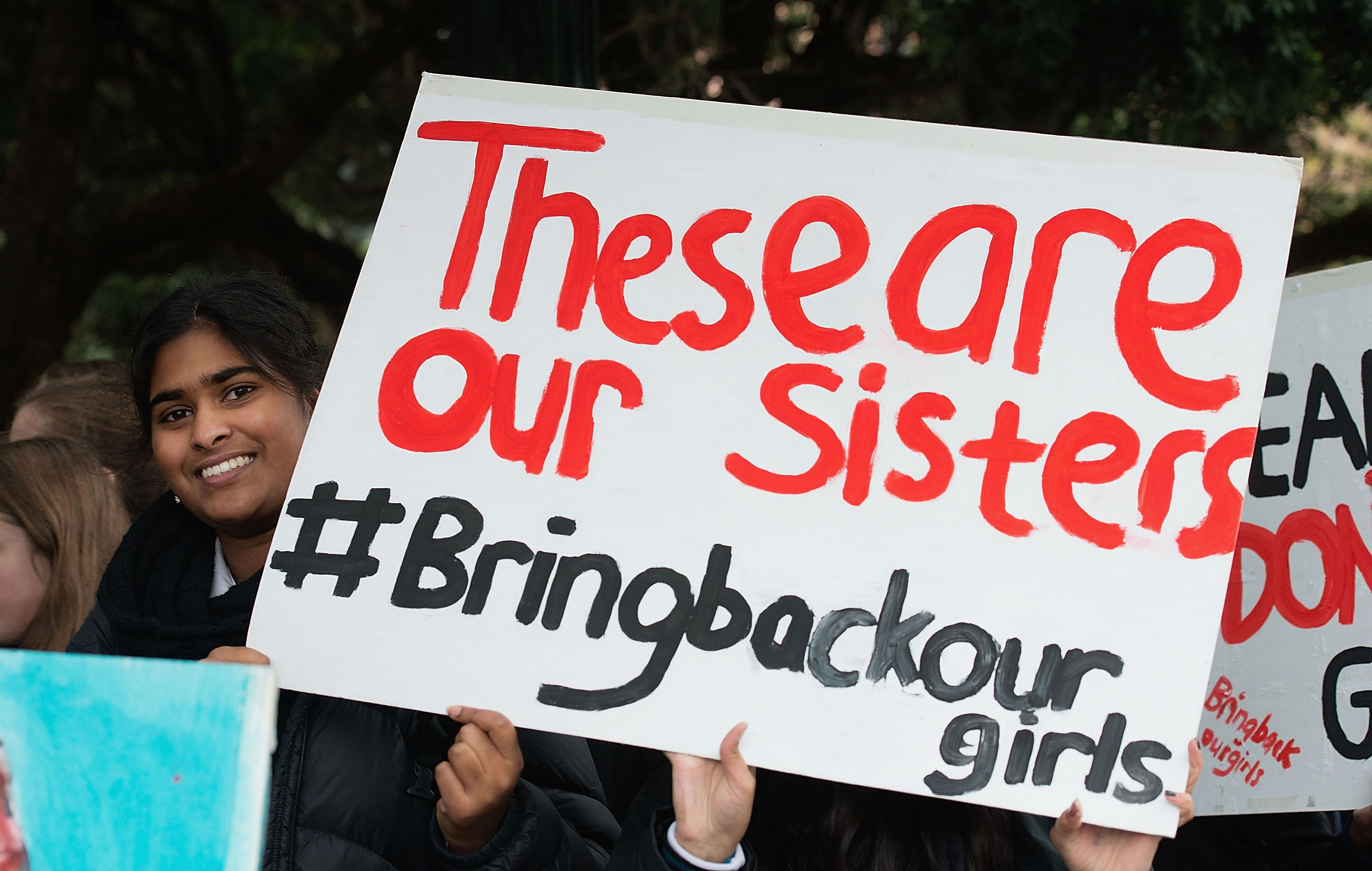 Protest Against Abduction Of Nigerian Schoolgirls In Wellington, NZ