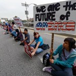 Immigration Activists Demonstrate In Los Angeles