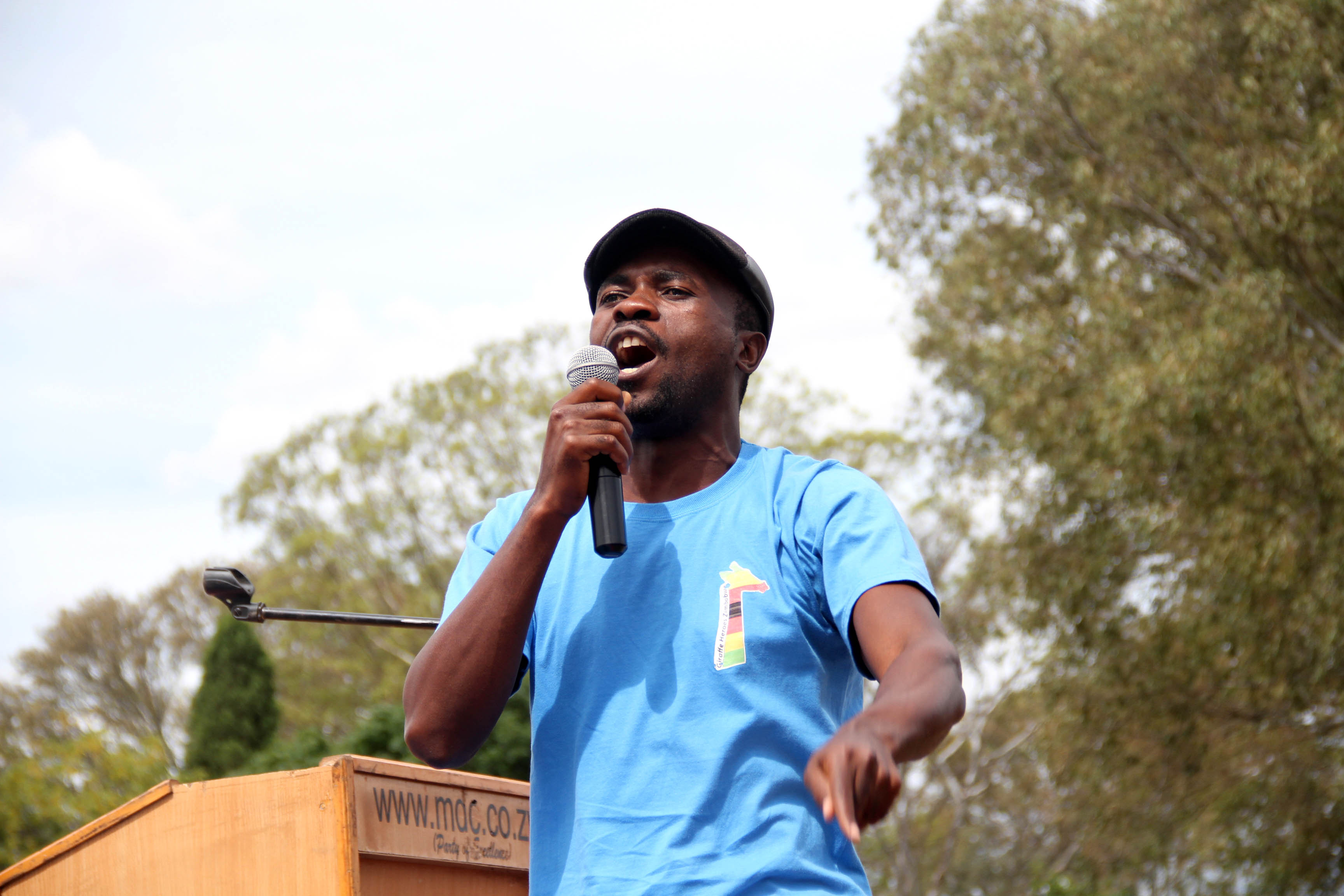 Itai Dzamara, Zimbabwean journalist, peaceful pro-democracy activist and leader of the protest group Occupy Africa Unity Square, disappeared on 9 March 2015 in Harare.